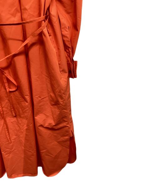 HYKE（ハイク）HYKE (ハイク) ギャザーシャツワンピース オレンジ サイズ:Sの古着・服飾アイテム