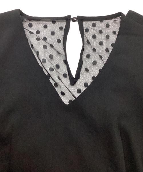 JENNE（ジェンヌ）JENNE (ジェンヌ) ドットシアーワンピース　J20ss-o137 ブラック サイズ:Sの古着・服飾アイテム