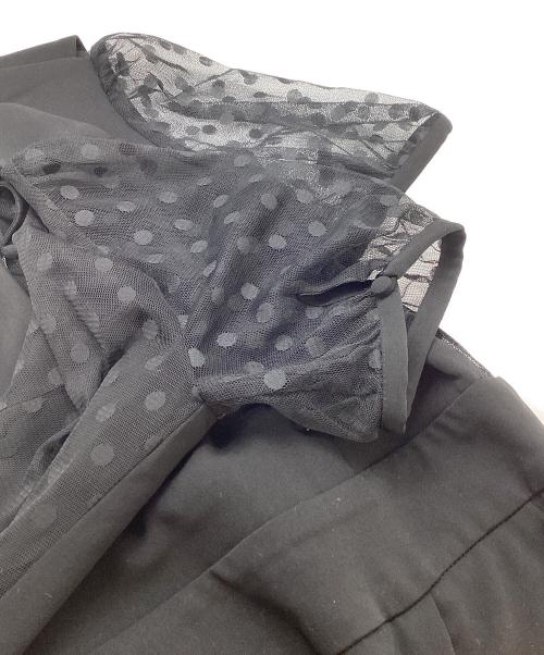 JENNE（ジェンヌ）JENNE (ジェンヌ) ドットシアーワンピース　J20ss-o137 ブラック サイズ:Sの古着・服飾アイテム