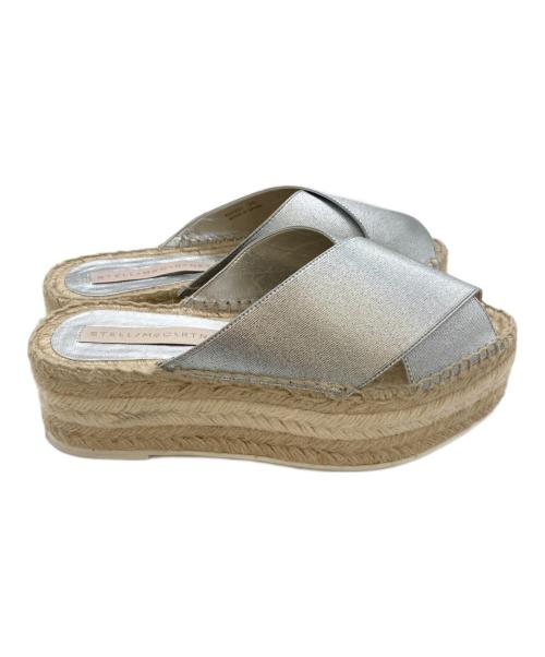 STELLA McCARTNEY（ステラマッカートニー）STELLA McCARTNEY (ステラマッカートニー) エスパドリーユプラットフォームサンダル ベージュ サイズ:36の古着・服飾アイテム