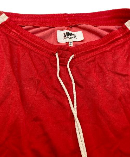 MM6 Maison Margiela（エムエムシックスメゾンマルジェラ）MM6 Maison Margiela (エムエムシックスメゾンマルジェラ) サイドライントラックパンツ レッド サイズ:Mの古着・服飾アイテム