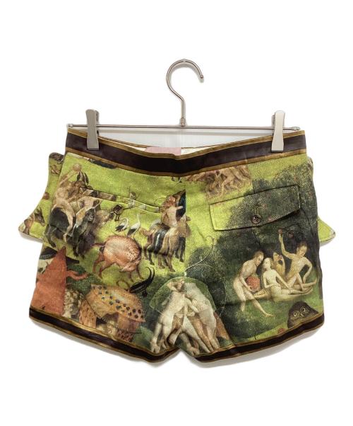 UNDERCOVER（アンダーカバー）UNDERCOVER (アンダーカバー) HIERONYMUS BOSCH SHORT PANTS 15SS 快楽の園 01502-2 マルチカラー サイズ:2の古着・服飾アイテム