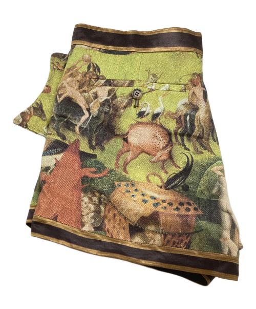 UNDERCOVER（アンダーカバー）UNDERCOVER (アンダーカバー) HIERONYMUS BOSCH SHORT PANTS 15SS 快楽の園 01502-2 マルチカラー サイズ:2の古着・服飾アイテム