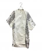 sacaiサカイ）の古着「アシンメトリーペイズリーバンダナ 切替 ワンピース 16-02795」｜ホワイト