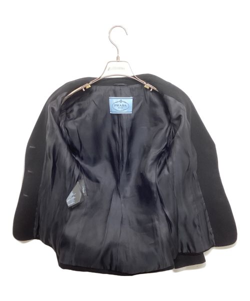 PRADA（プラダ）PRADA (プラダ) ウール3Bジャケット P573AG R132 32A ブラック サイズ:38の古着・服飾アイテム