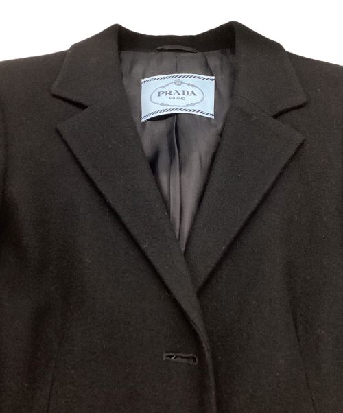 PRADA（プラダ）PRADA (プラダ) ウール3Bジャケット P573AG R132 32A ブラック サイズ:38の古着・服飾アイテム