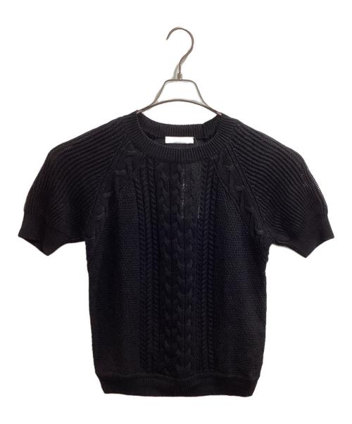 MaxMara（マックスマーラ）MaxMara (マックスマーラ) S/Sリネンニット / 13611802 6 70 ブラック サイズ:Sの古着・服飾アイテム