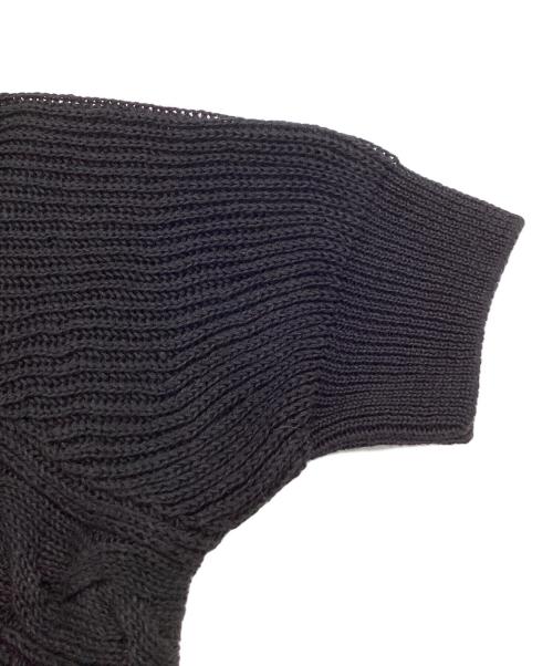 MaxMara（マックスマーラ）MaxMara (マックスマーラ) S/Sリネンニット / 13611802 6 70 ブラック サイズ:Sの古着・服飾アイテム