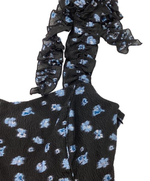 Snidel（スナイデル）Snidel (スナイデル) 肩リボンジャガードキャミワンピース 24SS SWFO241095 ブラック サイズ:Freeの古着・服飾アイテム