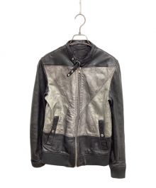 DIESEL Black Gold（ディーゼル ブラック ゴールド）の古着「レザージャケット」｜ブラック