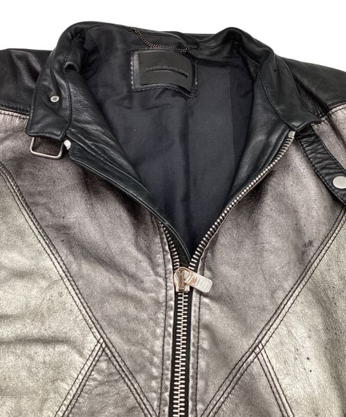 DIESEL Black Gold（ディーゼル ブラック ゴールド）DIESEL Black Gold (ディーゼル ブラック ゴールド) レザージャケット ブラック サイズ:44の古着・服飾アイテム