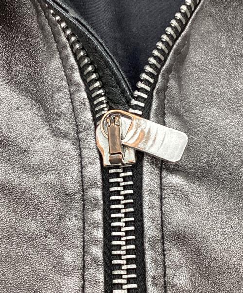 DIESEL Black Gold（ディーゼル ブラック ゴールド）DIESEL Black Gold (ディーゼル ブラック ゴールド) レザージャケット ブラック サイズ:44の古着・服飾アイテム