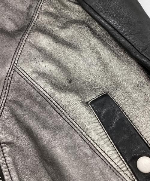 DIESEL Black Gold（ディーゼル ブラック ゴールド）DIESEL Black Gold (ディーゼル ブラック ゴールド) レザージャケット ブラック サイズ:44の古着・服飾アイテム