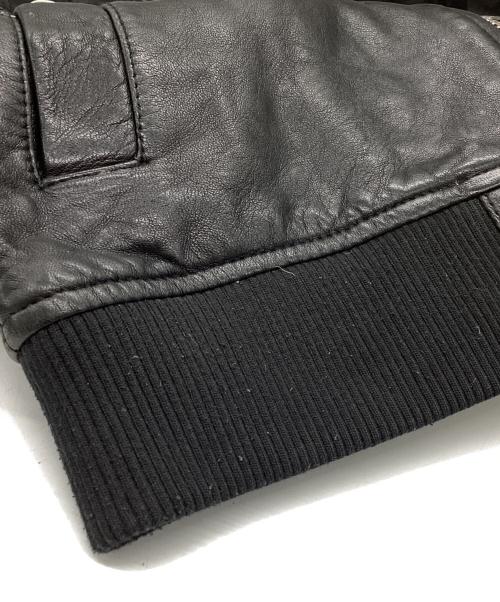 DIESEL Black Gold（ディーゼル ブラック ゴールド）DIESEL Black Gold (ディーゼル ブラック ゴールド) レザージャケット ブラック サイズ:44の古着・服飾アイテム
