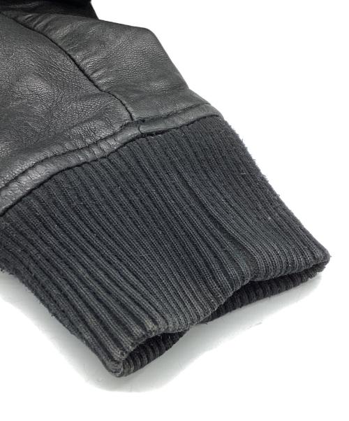 DIESEL Black Gold（ディーゼル ブラック ゴールド）DIESEL Black Gold (ディーゼル ブラック ゴールド) レザージャケット ブラック サイズ:44の古着・服飾アイテム