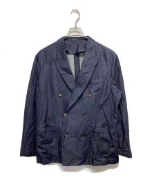 CABAN（キャバン）の古着「コットンデニム ダブルブレストジャケット / 59-07-04-07003」｜インディゴ