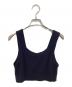 HYKE (ハイク) C/C KNIT THERMAL BUSTIER TOP / コットンカシミヤ ビスチェ ネイビー サイズ:不明：6000円