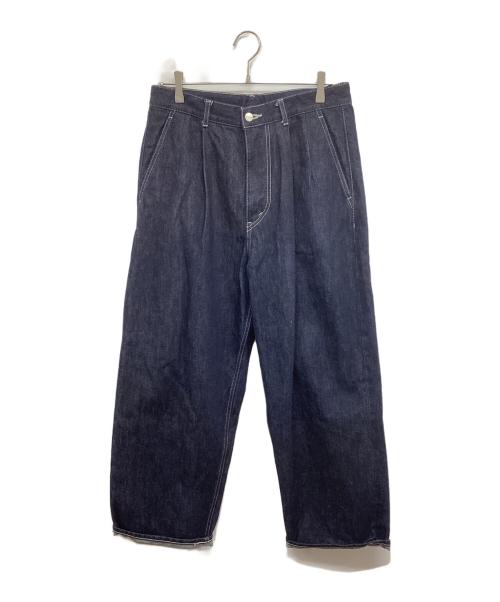 Graphpaper（グラフペーパー）Graphpaper (グラフペーパー) Selvage Denim Two Tuck Pants GU241-40188RB セルビッジデニム2タックパンツ インディゴ サイズ:2の古着・服飾アイテム