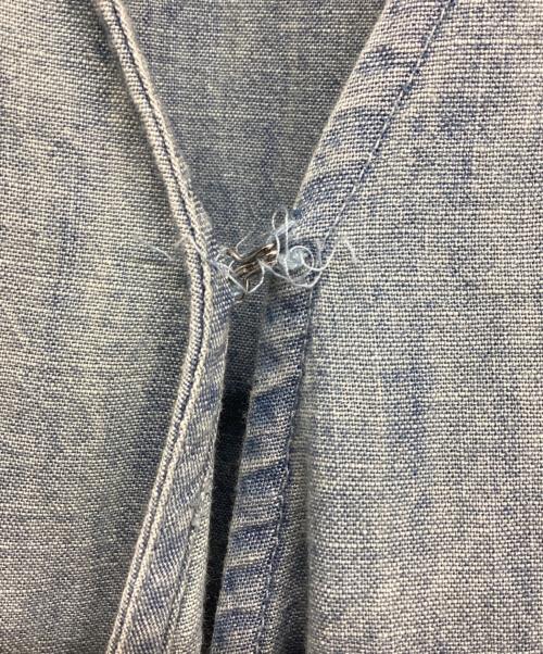 POLO RALPH LAUREN（ポロ・ラルフローレン）POLO RALPH LAUREN (ポロ・ラルフローレン) カシュクールデニムシャツワンピース インディゴ サイズ:4の古着・服飾アイテム