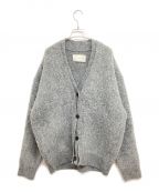 TODAYFULトゥデイフル）の古着「Brashed Vneck Cardigan 12320520 ブラッシュドVネックカーディガン」｜グレー