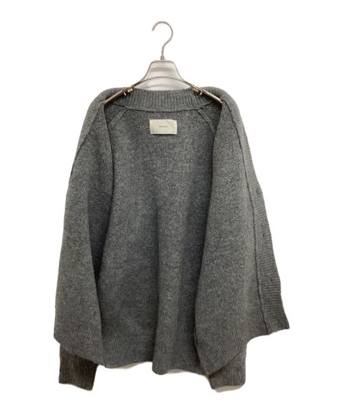 TODAYFUL（トゥデイフル）TODAYFUL (トゥデイフル) Brashed Vneck Cardigan 12320520 ブラッシュドVネックカーディガン グレー サイズ:FREEの古着・服飾アイテム