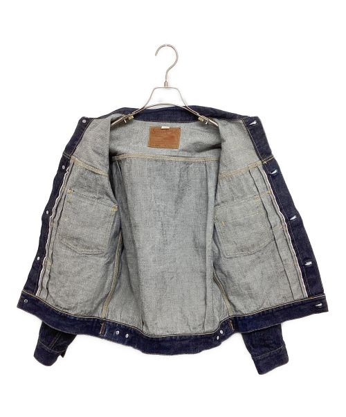 SUGAR CANE（シュガーケーン）SUGAR CANE (シュガーケーン) 14.25oz. DENIM JACKE 1953 MODEL Lot1953 2nd セカンド Gジャン セルビッチ 濃紺 インディゴ サイズ:38の古着・服飾アイテム