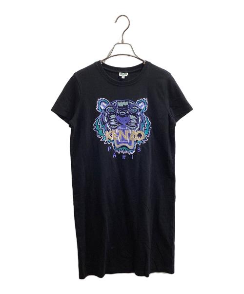 KENZO（ケンゾー）KENZO (ケンゾー) タイガー刺繍 ワンピース / FA52R07574V9 ブラック サイズ:XSの古着・服飾アイテム