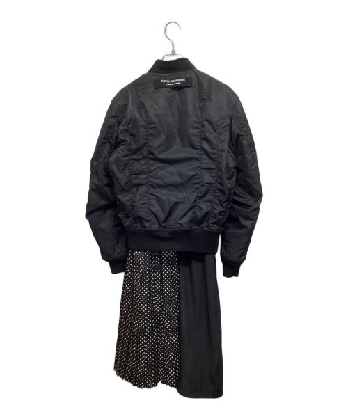 JUNYA WATANABE COMME des GARCONS（ジュンヤワタナベ コムデギャルソン）JUNYA WATANABE COMME des GARCONS ((ジュンヤワタナベ コムデギャルソン) ドッキングMA-1ジャケット JD-J030 AD2019 ブラック サイズ:Mの古着・服飾アイテム