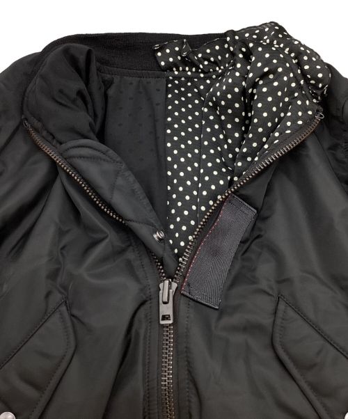 JUNYA WATANABE COMME des GARCONS（ジュンヤワタナベ コムデギャルソン）JUNYA WATANABE COMME des GARCONS ((ジュンヤワタナベ コムデギャルソン) ドッキングMA-1ジャケット JD-J030 AD2019 ブラック サイズ:Mの古着・服飾アイテム