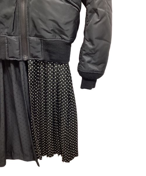JUNYA WATANABE COMME des GARCONS（ジュンヤワタナベ コムデギャルソン）JUNYA WATANABE COMME des GARCONS ((ジュンヤワタナベ コムデギャルソン) ドッキングMA-1ジャケット JD-J030 AD2019 ブラック サイズ:Mの古着・服飾アイテム