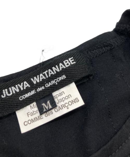 JUNYA WATANABE COMME des GARCONS（ジュンヤワタナベ コムデギャルソン）JUNYA WATANABE COMME des GARCONS ((ジュンヤワタナベ コムデギャルソン) 装飾デザインTシャツ JN-T006 ブラック サイズ:Mの古着・服飾アイテム