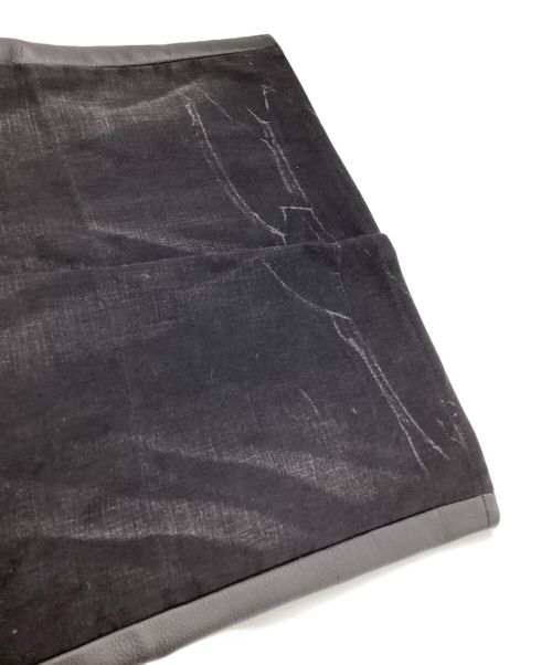 LOEWE（ロエベ）LOEWE (ロエベ) JUNYA WATANABE COMME des GARCONS (ジュンヤワタナベ コムデギャルソン) パッチワークレザーパンツ ブラック サイズ:38の古着・服飾アイテム