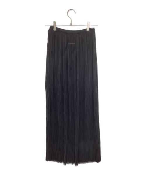 MM6 Maison Margiela（エムエムシックスメゾンマルジェラ）MM6 Maison Margiela (エムエムシックス メゾンマルジェラ) プリーツロングスカート S52MI0009 ブラック サイズ:Sの古着・服飾アイテム