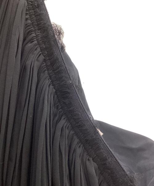 MM6 Maison Margiela（エムエムシックスメゾンマルジェラ）MM6 Maison Margiela (エムエムシックス メゾンマルジェラ) プリーツロングスカート S52MI0009 ブラック サイズ:Sの古着・服飾アイテム