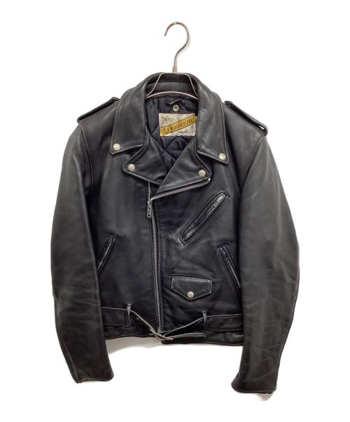 Schott（ショット）Schott (ショット) ダブルライダースジャケット バイカー後期 618 ブラック サイズ:36の古着・服飾アイテム