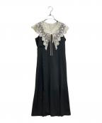 Rirandtureリランドチュール）の古着「レーシーカラーワンピース 84265340」｜ブラック