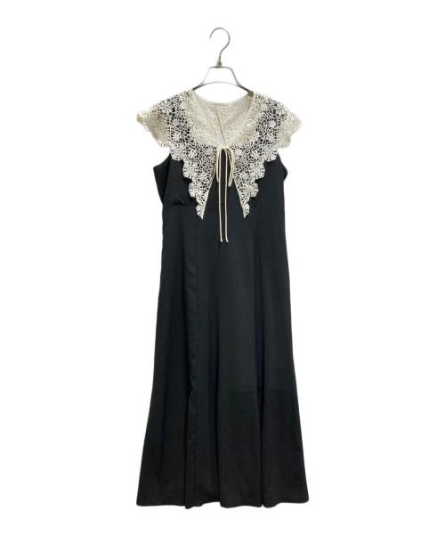 Rirandture（リランドチュール）Rirandture (リランドチュール) レーシーカラーワンピース 84265340 ブラック サイズ:2の古着・服飾アイテム