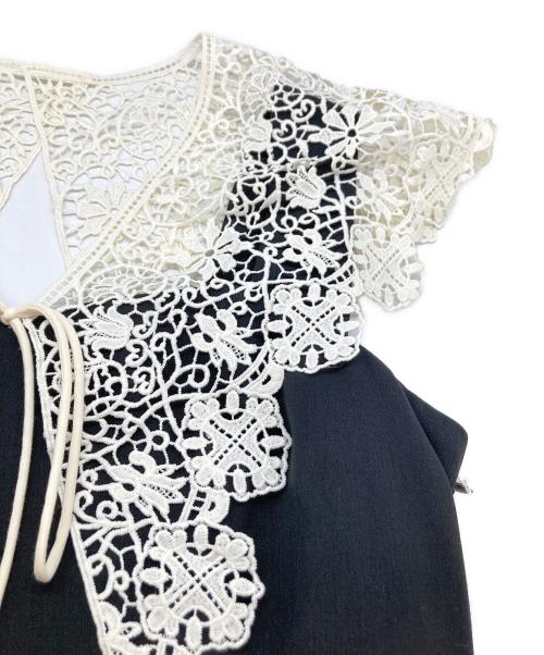 Rirandture（リランドチュール）Rirandture (リランドチュール) レーシーカラーワンピース 84265340 ブラック サイズ:2の古着・服飾アイテム