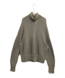 crepuscule（クレプスキュール）の古着「ハーフジップニット 2004-001 20AW」｜オリーブ