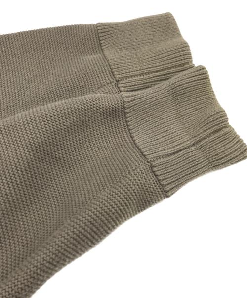 crepuscule（クレプスキュール）crepuscule (クレプスキュール) ハーフジップニット 2004-001 20AW オリーブ サイズ:FREEの古着・服飾アイテム