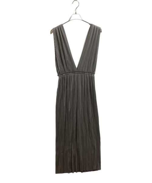 beautiful people（ビューティフルピープル）beautiful people (ビューティフルピープル) metalic jersey pleats dress 1825104003 シルバー サイズ:38の古着・服飾アイテム