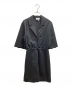 GANNIガニー）の古着「Stretch Stripe Mini Dress」｜ブラック