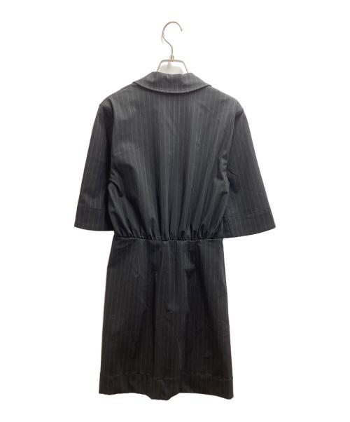 GANNI（ガニー）GANNI (ガニー) Stretch Stripe Mini Dress ブラック サイズ:36の古着・服飾アイテム