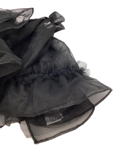 yae（ヤエ）yae (ヤエ) Tulle peplum belt / チュールペプラムベルト / YEIZI0723003 ブラック サイズ:FREEの古着・服飾アイテム