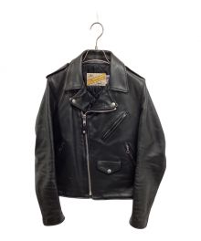 Schott（ショット）の古着「PERFECTOワンスターライダースレザージャケット 復刻 613 ワンスター 牛タグ」｜ブラック