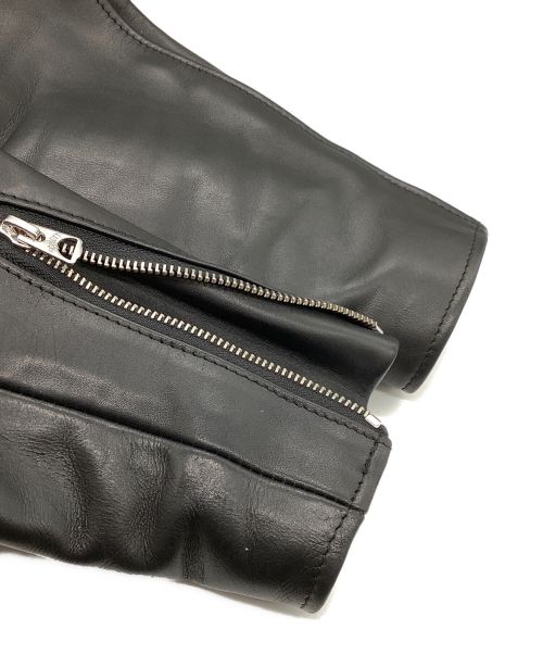 Schott（ショット）Schott (ショット) PERFECTOワンスターライダースレザージャケット 復刻 613 ワンスター 牛タグ ブラック サイズ:34の古着・服飾アイテム