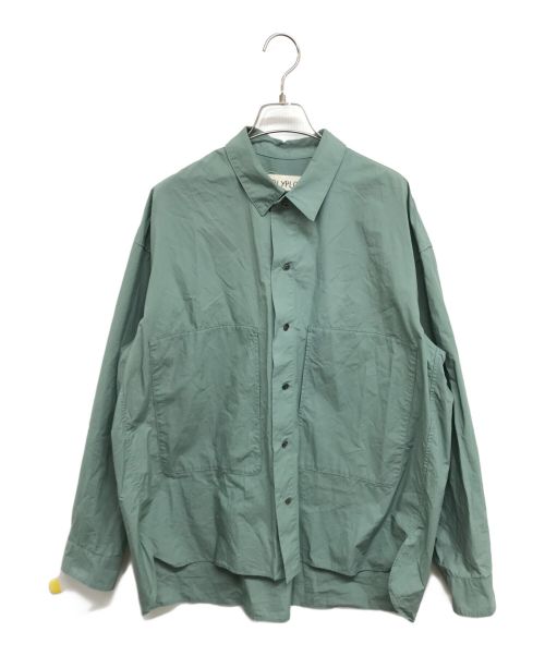 POLYPLOID（ポリプロイド）POLYPLOID (ポリプロイド) ワイドシャツ 06-C-11 SHJK グリーン サイズ:3の古着・服飾アイテム