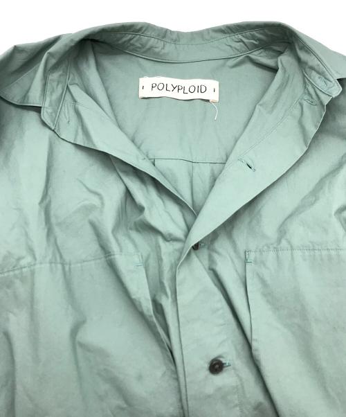 POLYPLOID（ポリプロイド）POLYPLOID (ポリプロイド) ワイドシャツ 06-C-11 SHJK グリーン サイズ:3の古着・服飾アイテム