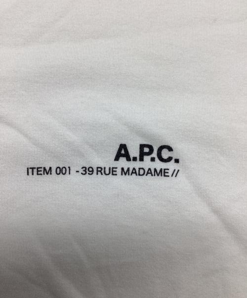 A.P.C.（アーペーセー）A.P.C. (アーペーセー) プリントTシャツ ホワイト サイズ:Sの古着・服飾アイテム