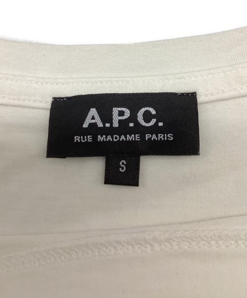 A.P.C.（アーペーセー）A.P.C. (アーペーセー) プリントTシャツ ホワイト サイズ:Sの古着・服飾アイテム